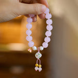 Sukhazen Snow Lotus Pink Bracelet