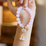 Sukhazen Snow Lotus Pink Bracelet