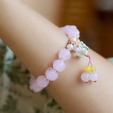 Sukhazen Snow Lotus Pink Bracelet